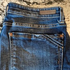 Buckle black cropped jeans